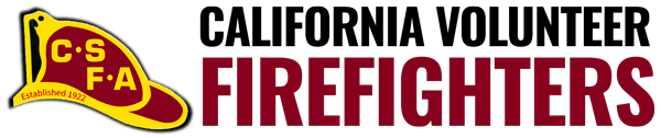 The California Volunteer Firefighter logo
